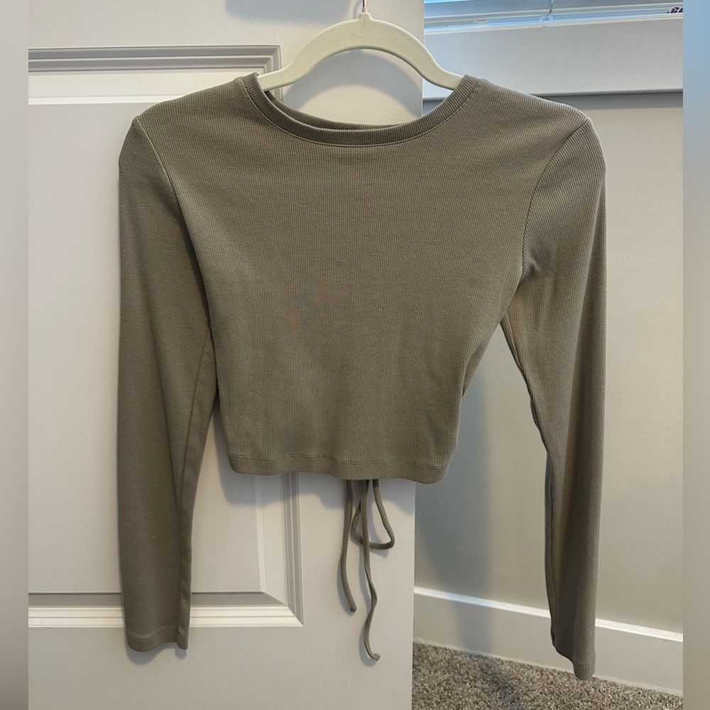 Dynamite Cropped Long Sleeve | Green